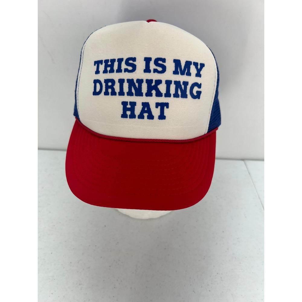 Cobra This Is My Drinking Hat Trucker Snapback Red White Blue